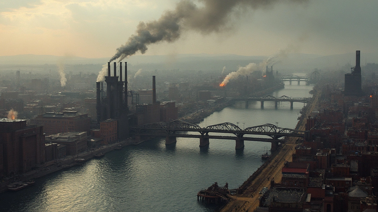 Which City in USA Is Known for Iron and Steel Industry?