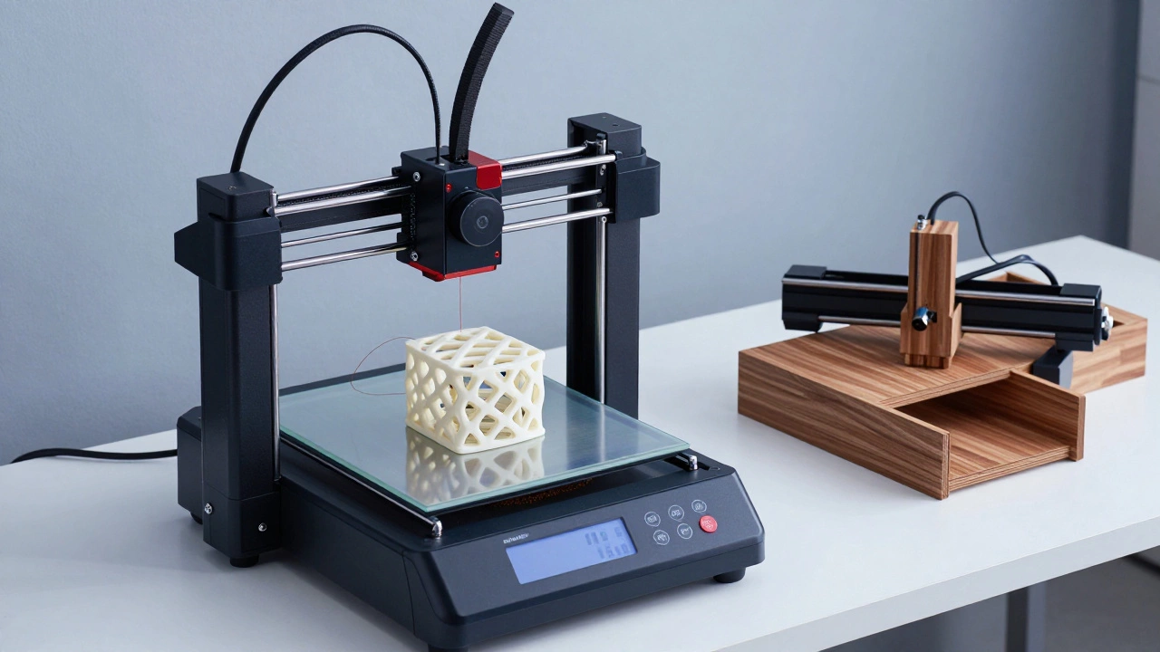 3D printer and CNC router creating sustainable products