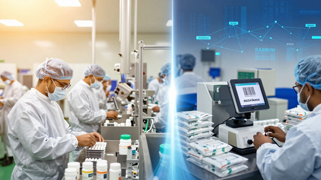 Visual link between Indian pharma manufacturing and US distribution hubs